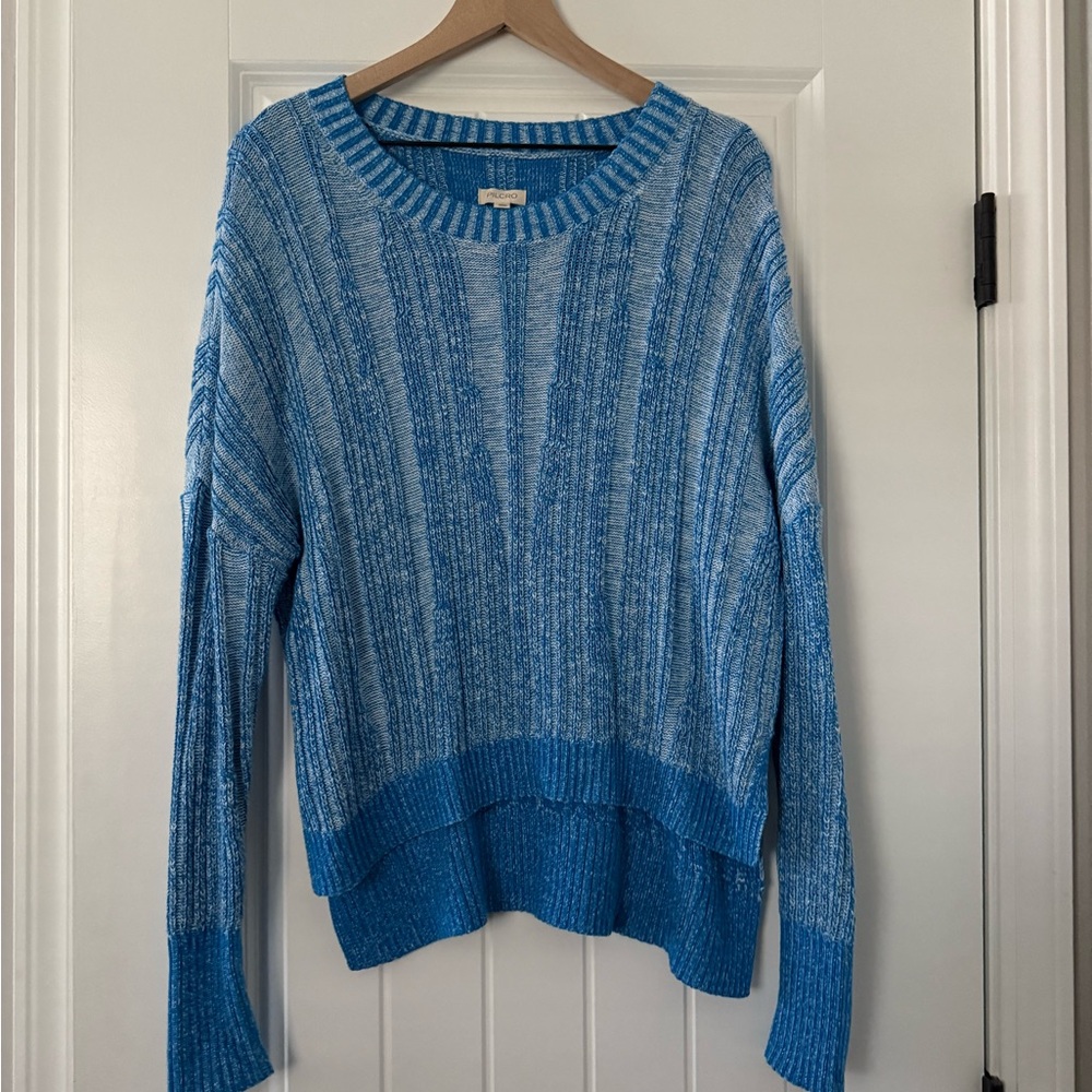 Pilcro Blue Textured Women's Sweater